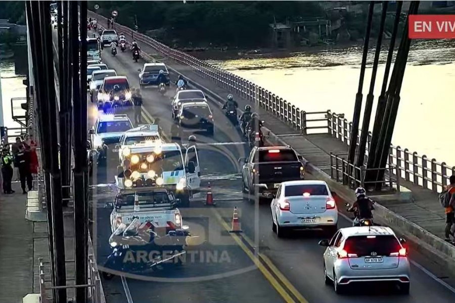 Caos en el Puente Chaco Corrientes por un choque en cadena
