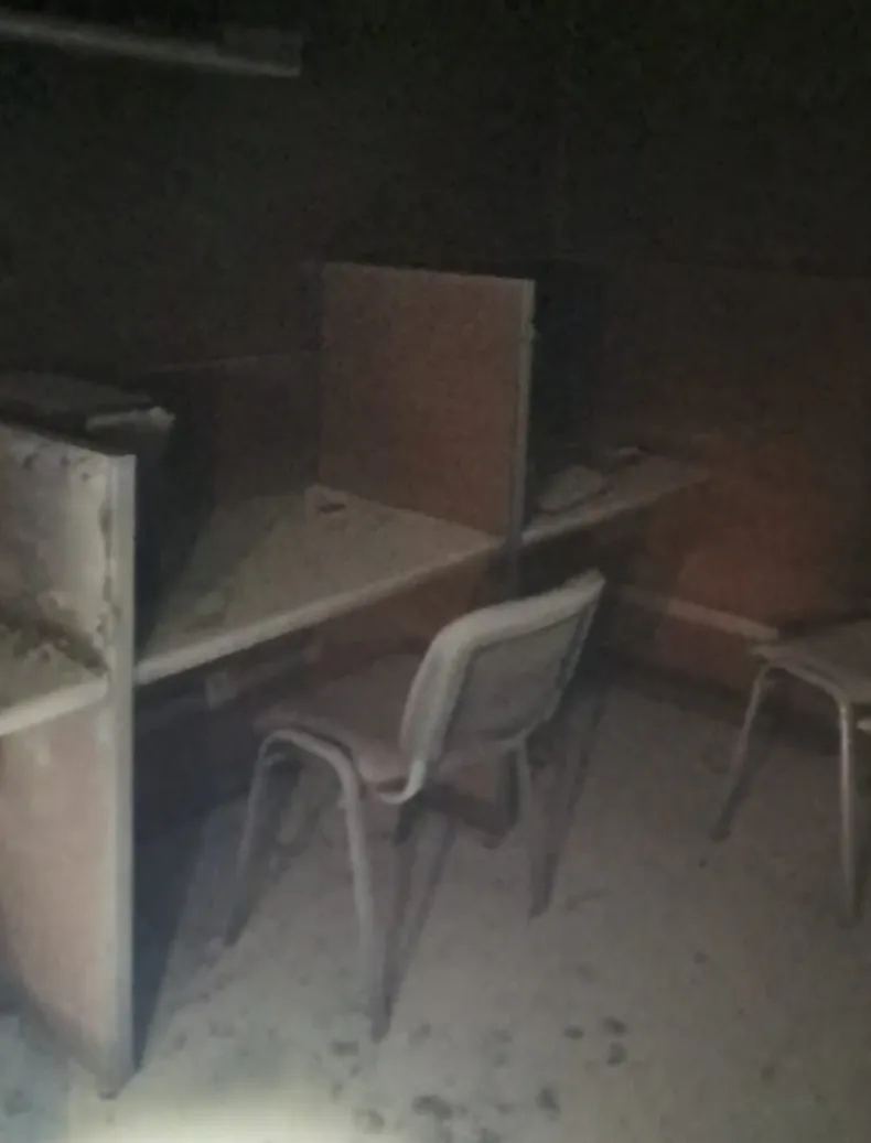 Exclusivo: así quedaron las oficinas del Ministerio de Hacienda tras el incendio de este viernes