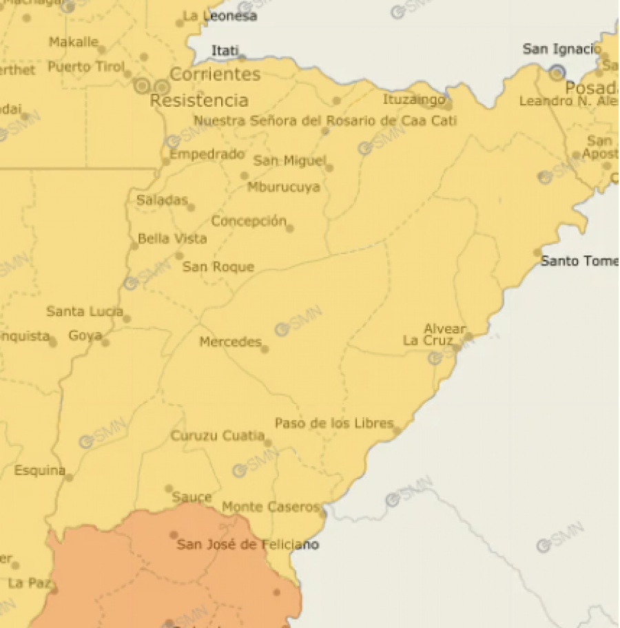 Alerta amarilla: hay probabilidades de tormentas para toda la provincia