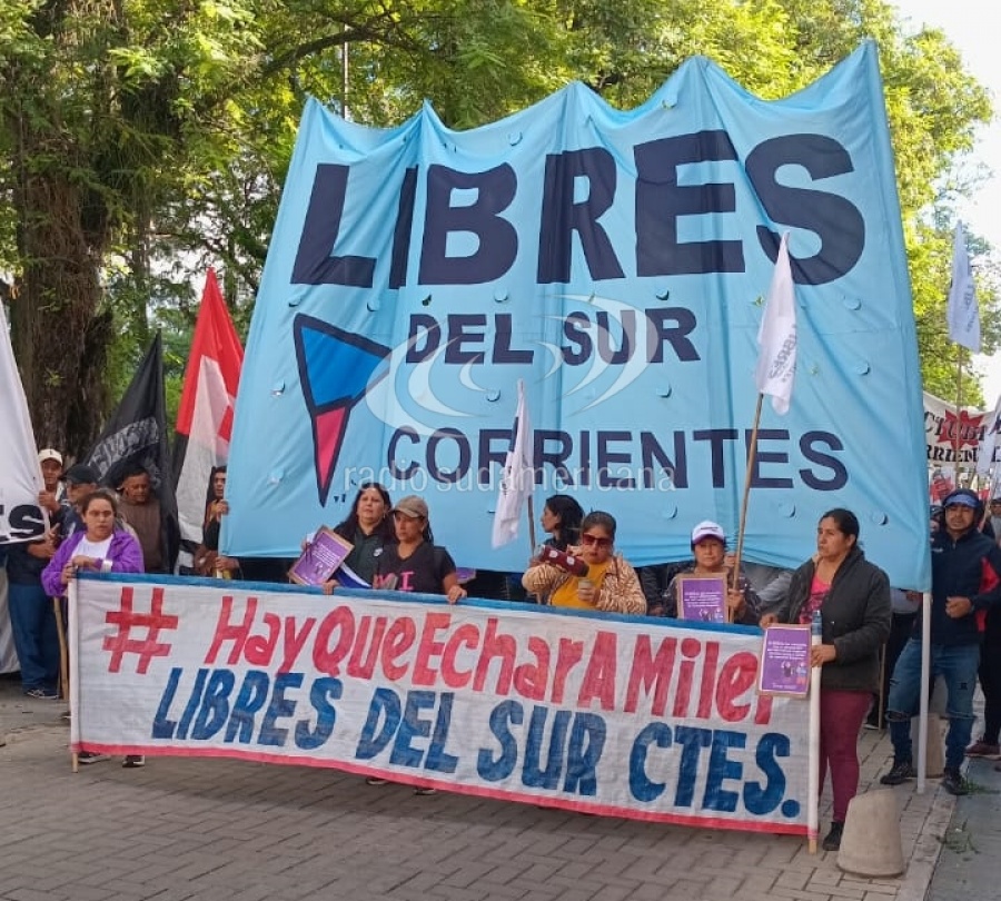Marcha de organizaciones sociales generó caos en el microcentro