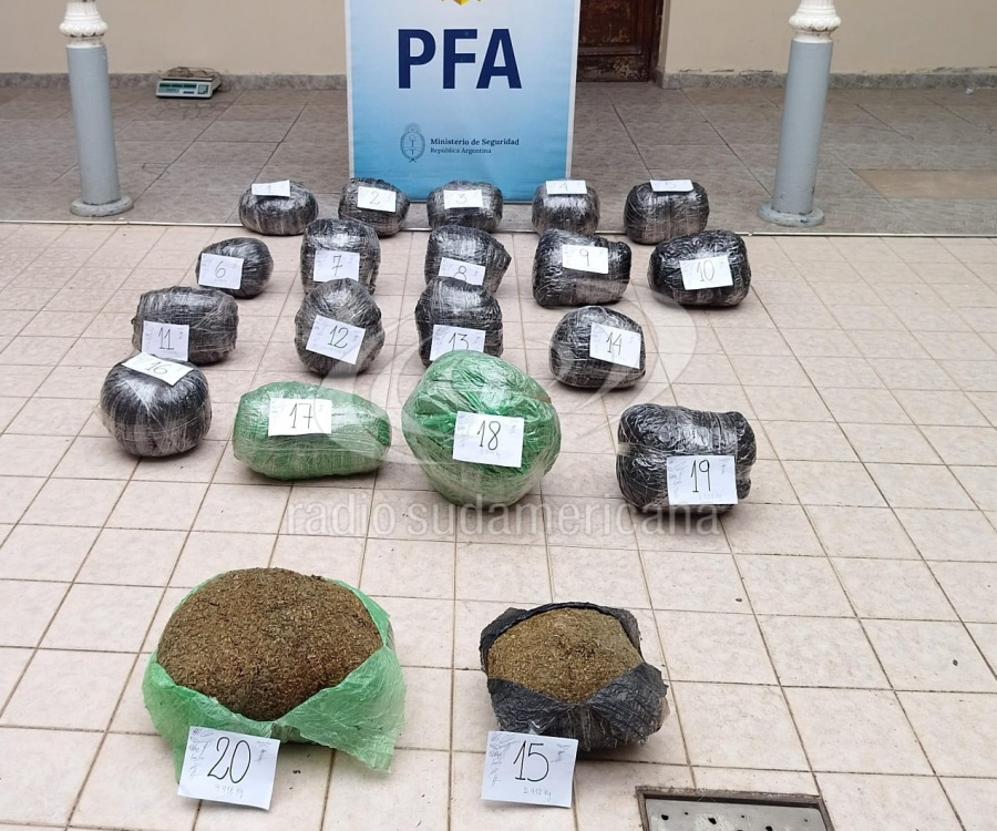 Corrientes: secuestraron más de 50 kilos de marihuana en un campo