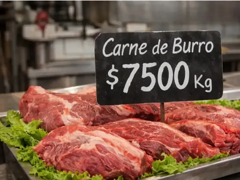 Sorpresiva propuesta en Chubut: una carnicería vende carne de burro a $7.500 el kilo