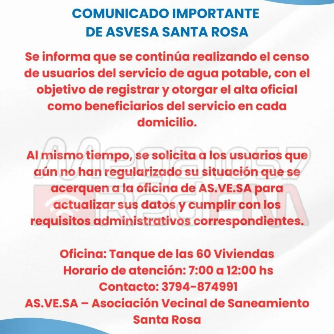 ¡Vecinos De Santa Rosa, Atención!