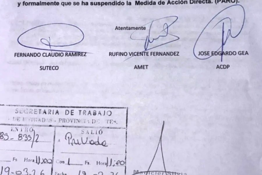 Sindicatos docentes de Corrientes levantaron el paro previsto para este viernes 20 de marzo