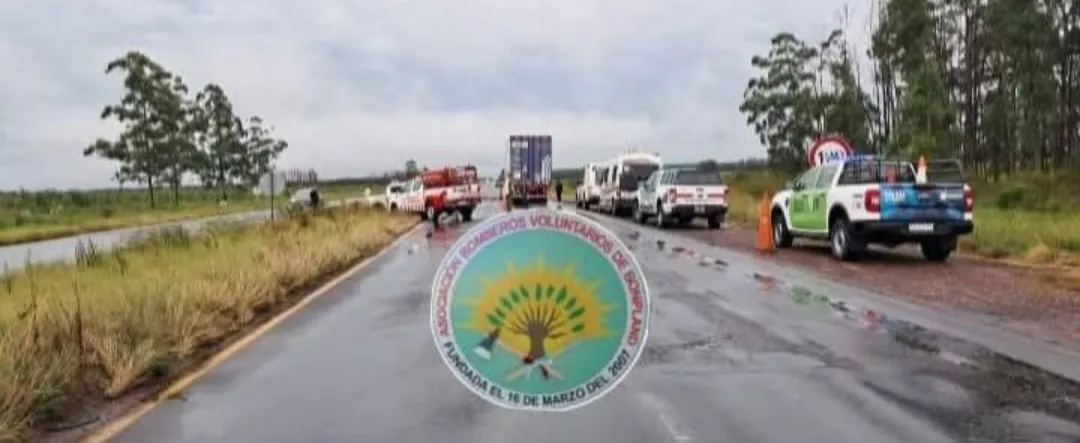 Corrientes: Vuelco en la autovía de la Ruta Nacional 14: dos menores y su madre hospitalizados