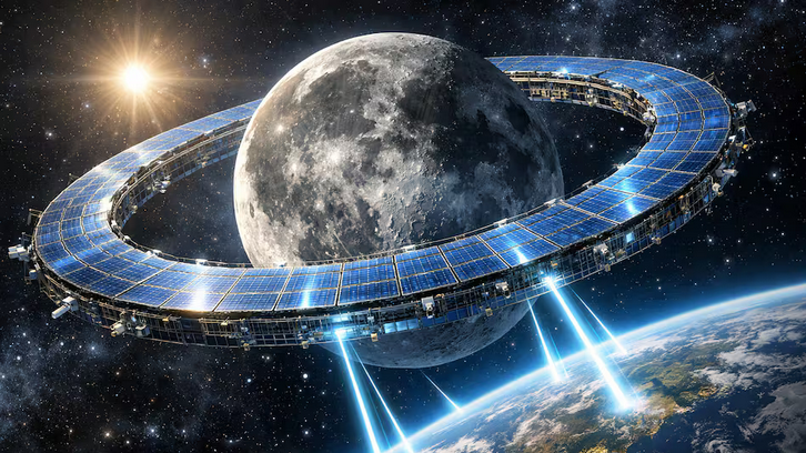 Paneles solares cerca de la Luna: Japón logra lo impensado con un anillo que envía energía limpia a