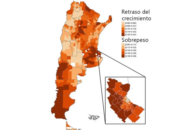 Corrientes, entre las zonas en la que conviven sobrepeso y retraso del crecimiento infantil