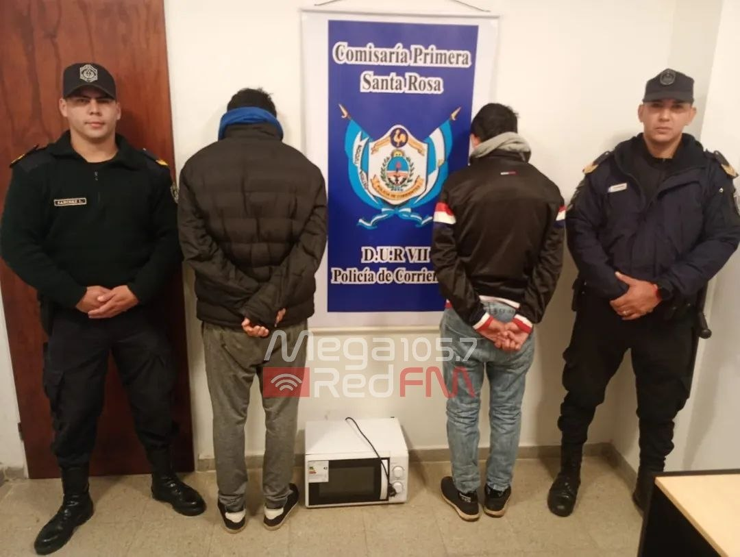 Hecho esclarecido en horas: recuperan lo robado y detienen a dos sospechosos