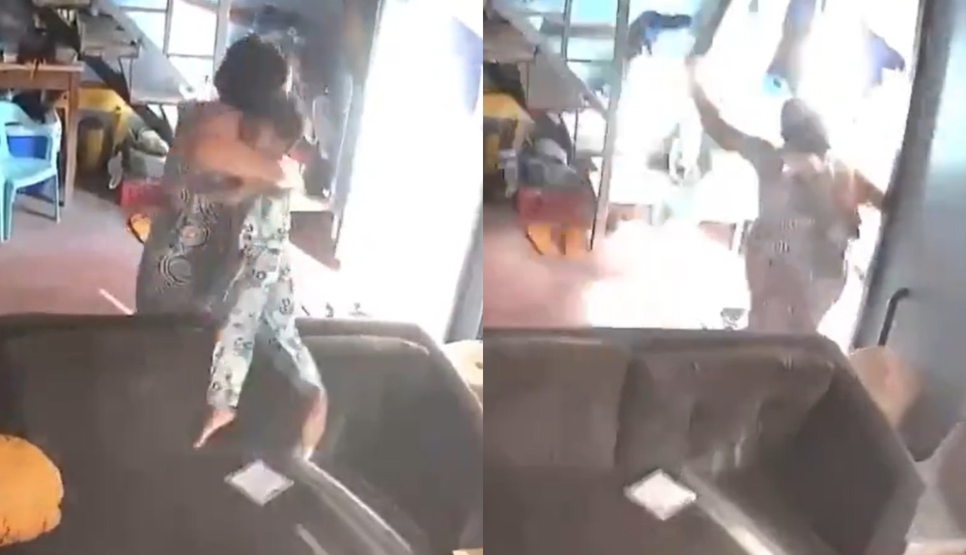 Una abuela salvó a su nieto del desastre: impactante postal del terremoto en Filipinas
