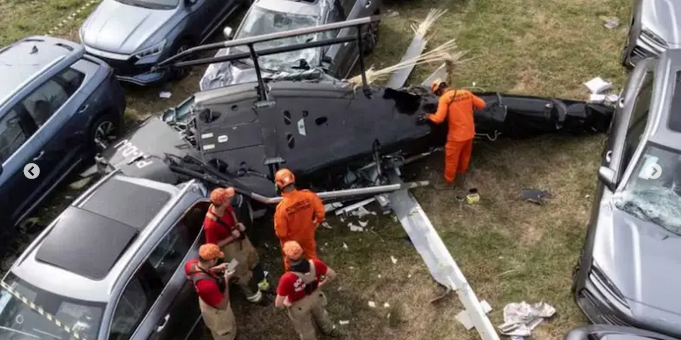 Investigan las causas del choque de dos helicópteros que dejó seis muertos en Río de Janeiro
