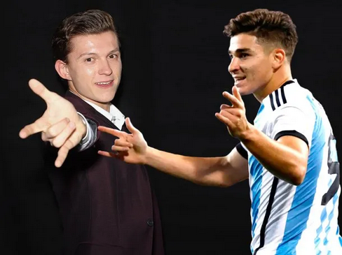 Tom Holland quiere conocer a Julián Álvarez: "Me encantaría"