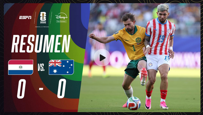 Paraguay empató con Australia, terminó tercero y sueña con la clasificación a la siguiente ronda