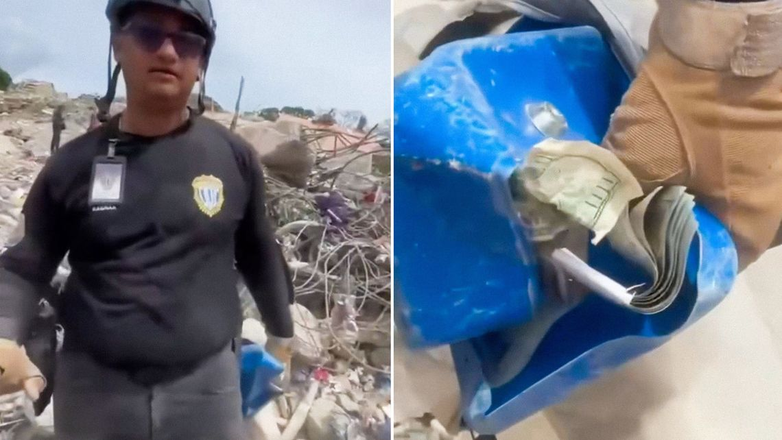 Detuvieron a cuatro policías por robar dólares en los escombros tras el terremoto