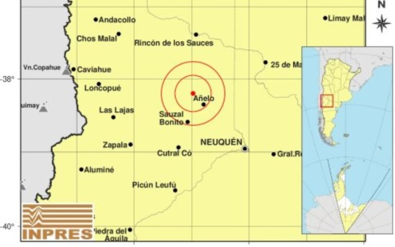 Fuerte sismo en Neuquén: también se registraron movimientos en Catamarca y San Juan
