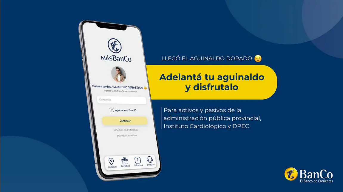 El “Aguinaldo Dorado” del Banco de Corrientes ya está disponible