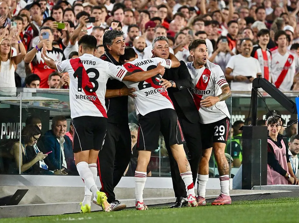 Gallardo se despidió con un triunfo: River venció 3 a 1 a Banfield en el Monumental