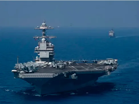 Estados Unidos desplegó el portaaviones más grande del mundo en Israel