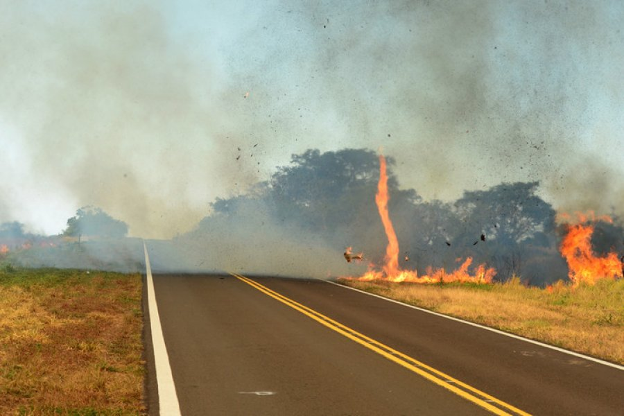Alerta: la capital de Corrientes y otras localidades del interior en peligro de incendios