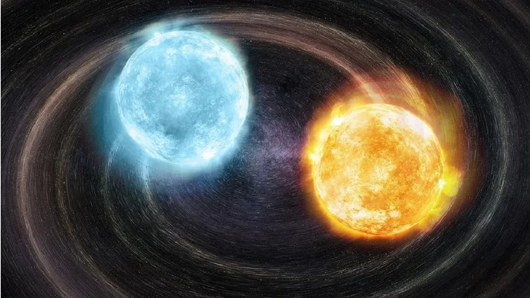 Conformación de una estrella binaria. (Foto ilustrativa)