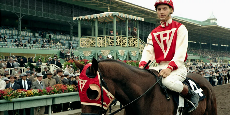 Mastellone se inspiró para la chaquetilla de su stud en Seabiscuit, uno de los caballos pura sangre más influyentes de la historia deportiva de Estados Unidos, que fue llevado al cine en 2003.