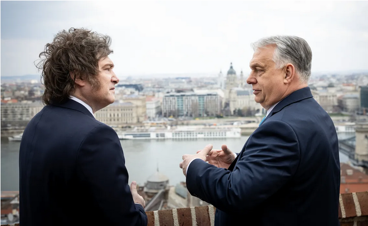 Con vista al Danubio. Milei se reunió con Orban: "Cuenta con nuestro respeto y admiración", le dijo.