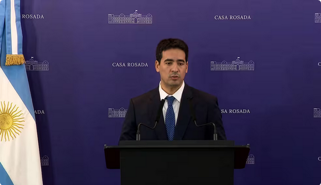 Adrián Ravier, vocero presidencial. Foto: NA