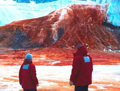 Las "cascadas de sangre" en la Antártida tendrían microorganismos muy antiguos en su composición.
